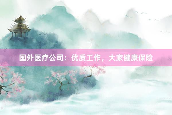 国外医疗公司：优质工作，大家健康保险