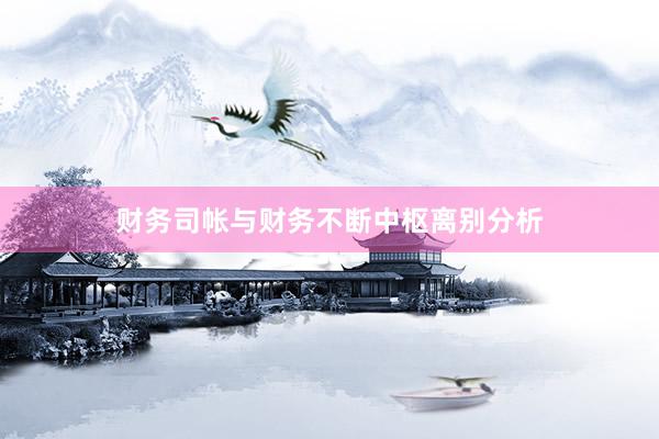 财务司帐与财务不断中枢离别分析
